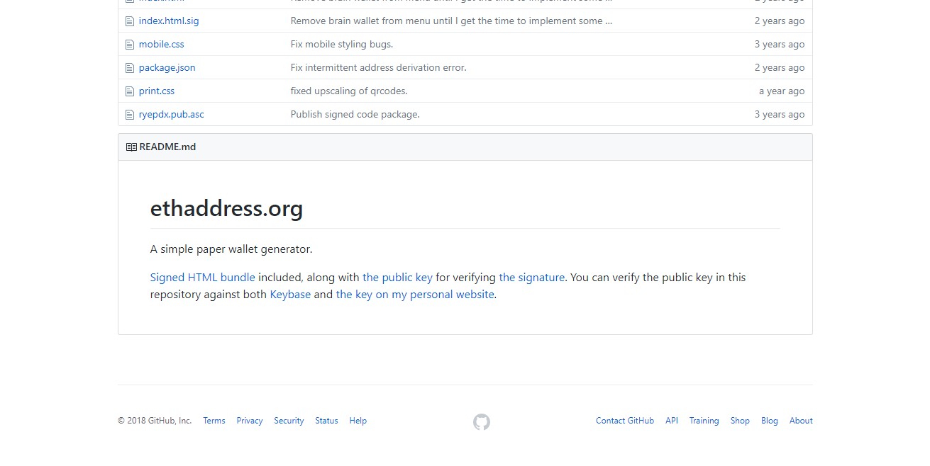 ETHAddress Ethereum Wallet